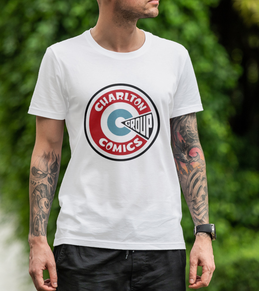 Charlton Comics Group Vintage Logo Circle Emblem T-Shirt