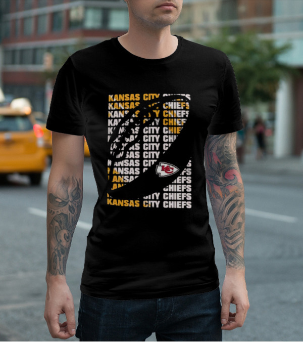 Kansas City Chiefs Youth Box Football KC Logo T-Shirt