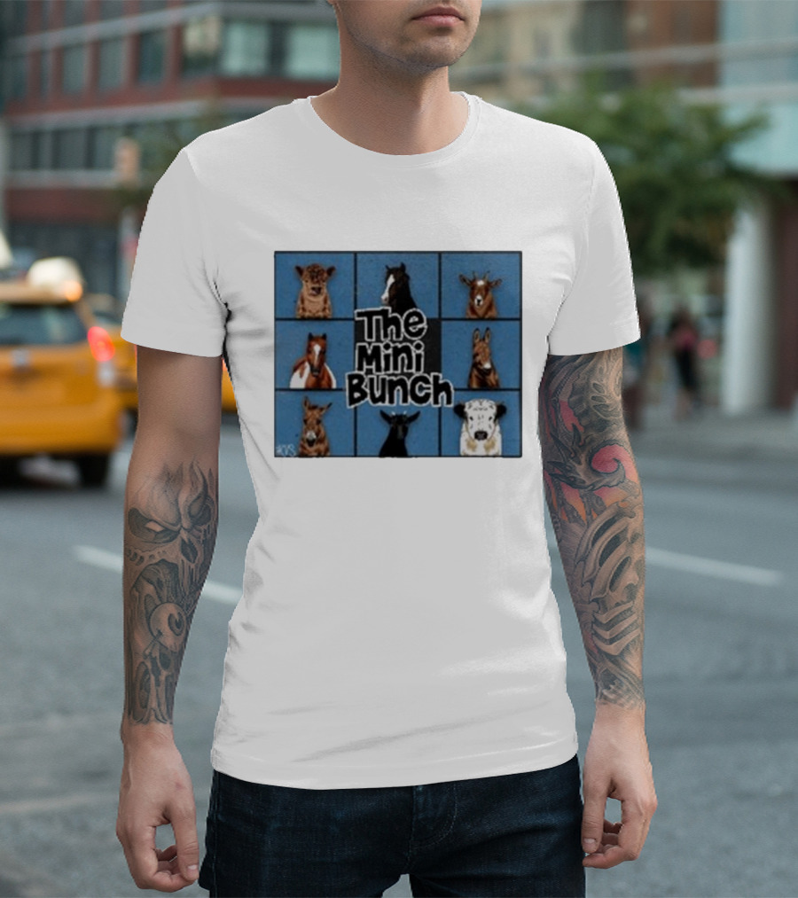 The Mini Bunch Nine Cartoon Animal Portraits T-Shirt