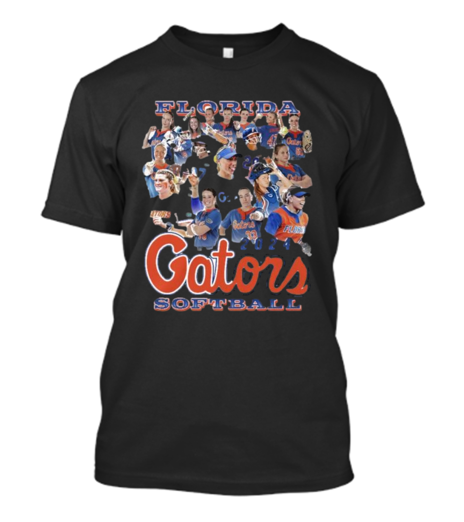Florida Gators Softball 2024 Team Players Collage T-Shirt