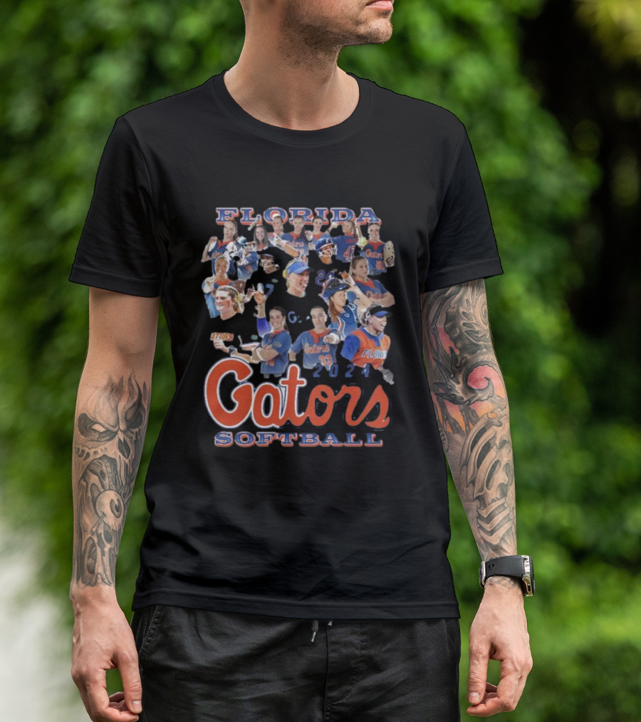 Florida Gators Softball 2024 Team Players Collage T-Shirt