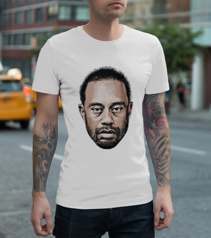 Tiger Woods Face Shot T-Shirt
