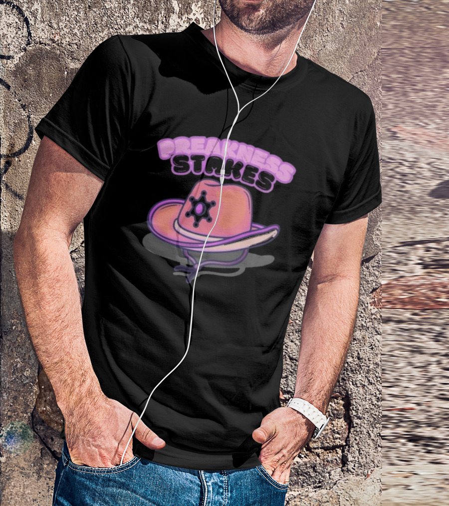 Preakness Stakes Cowboy Hat With Badge T-Shirt