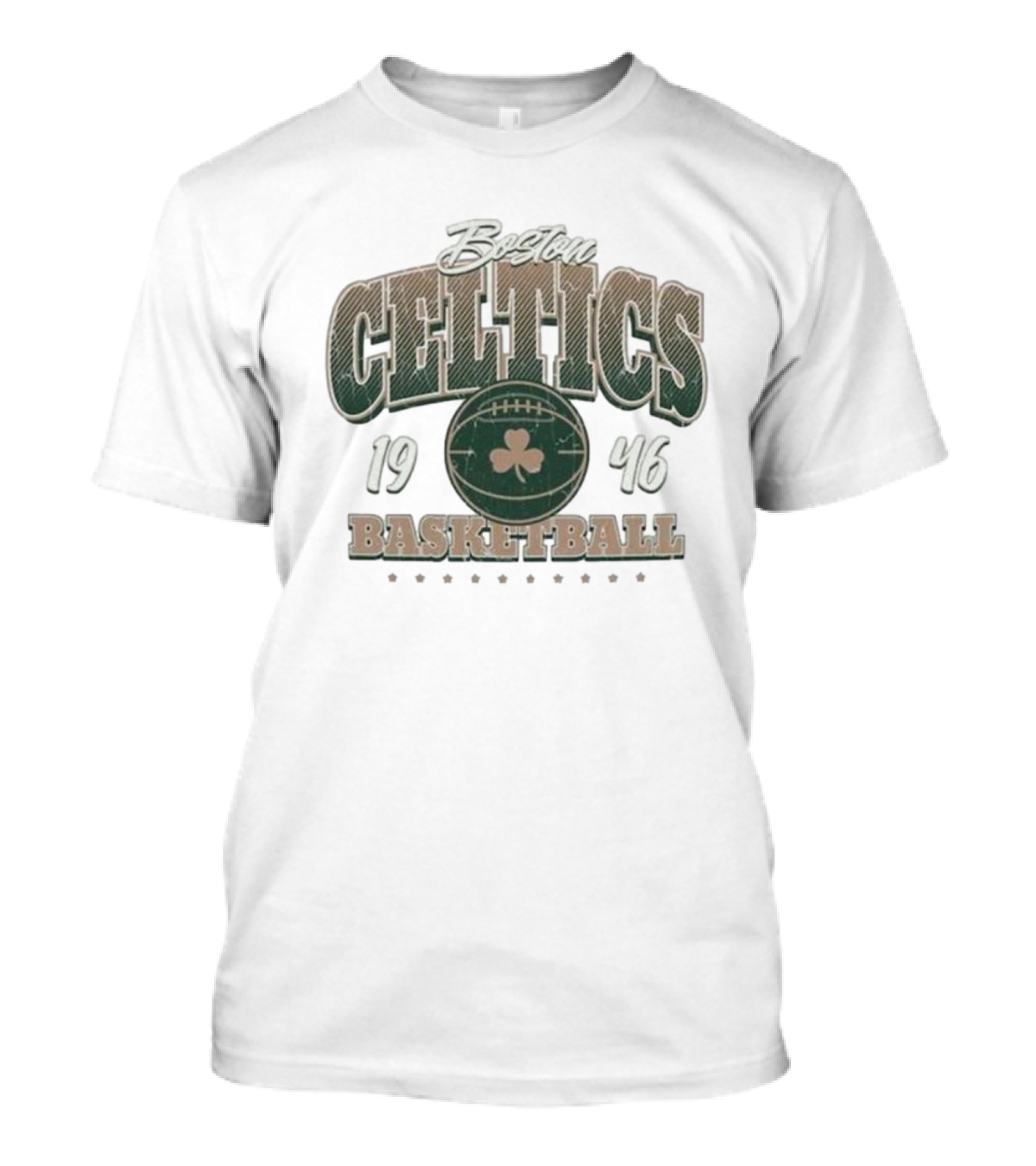Boston Celtics 1946 Basketball Sportiqe Bingham Super Soft T-Shirt