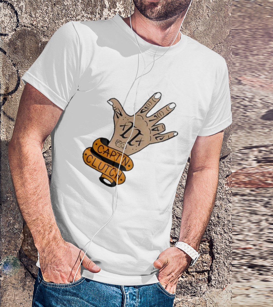 Cap’n Clutch Five Dice Hand Tattoo T-Shirt