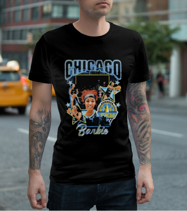 Chicago Sky Barbie Basketball Chicag0 Images T-Shirt