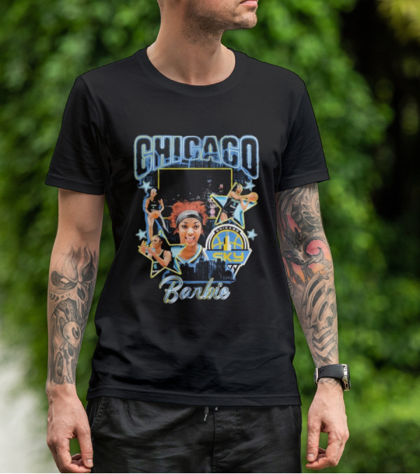 Chicago Sky Barbie Basketball Chicag0 Images T-Shirt