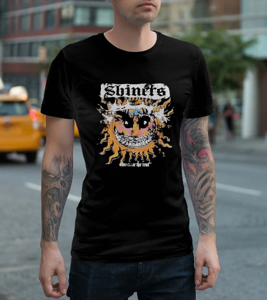 Shiners Out.ine the Rest Grinning Sunburst T-Shirt
