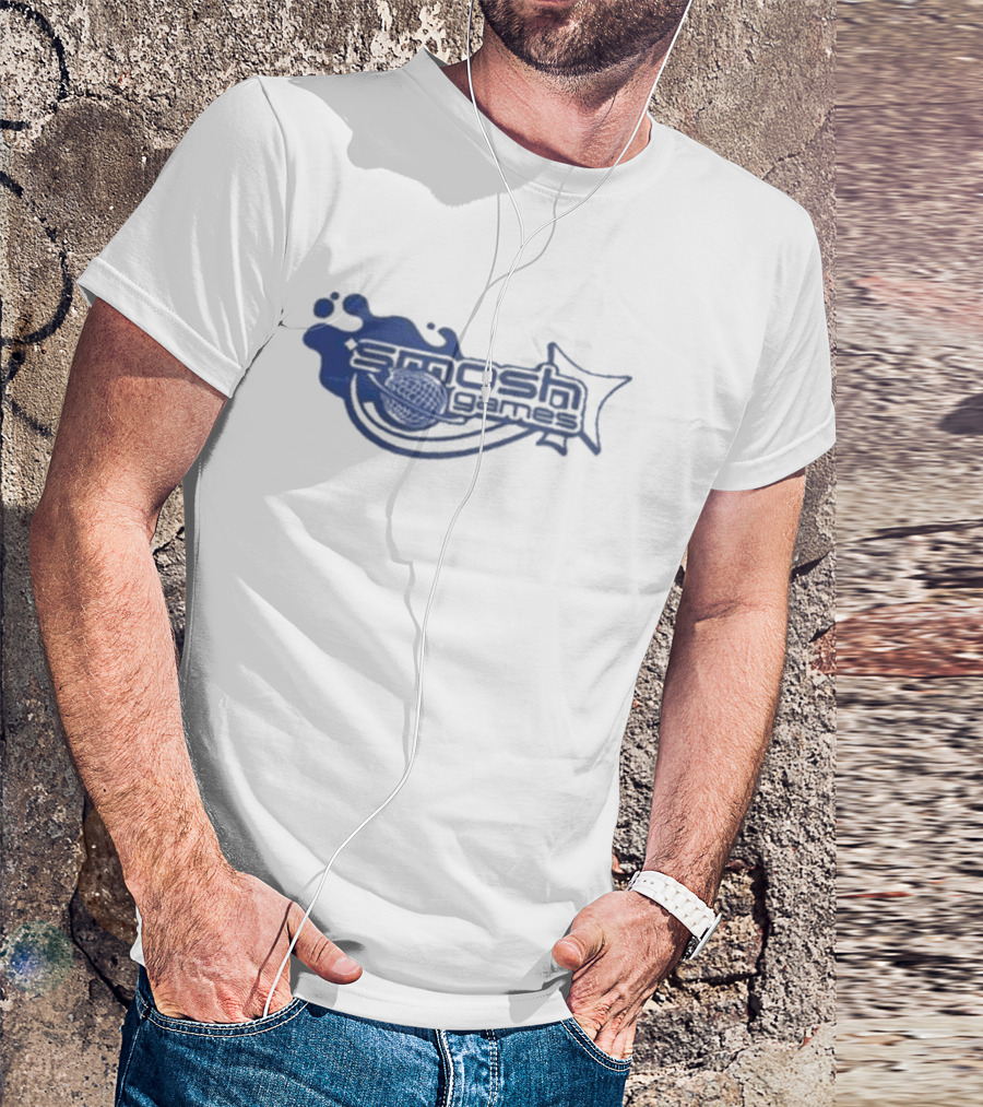 Smosh Games Blue Splash Icon With Star And Microphone T-Shirt