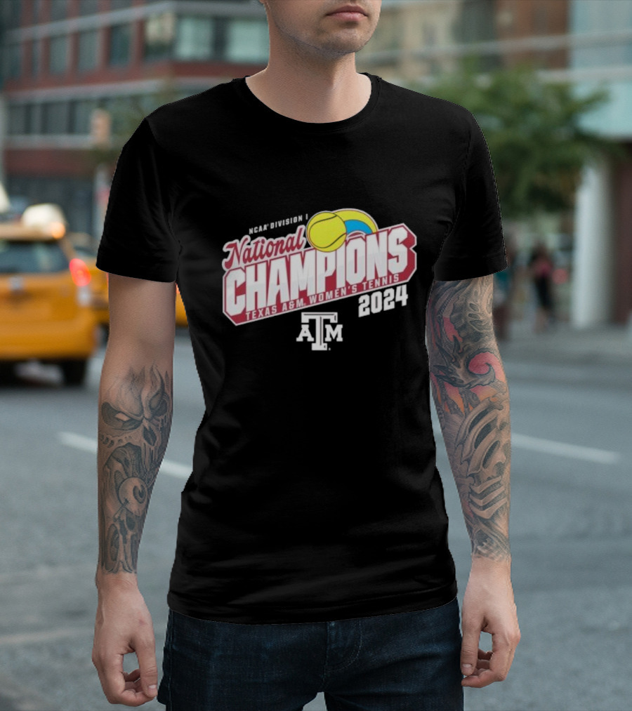 NCAA Division I Texas A&M Women's Tennis 2024 National Champions T-Shirt