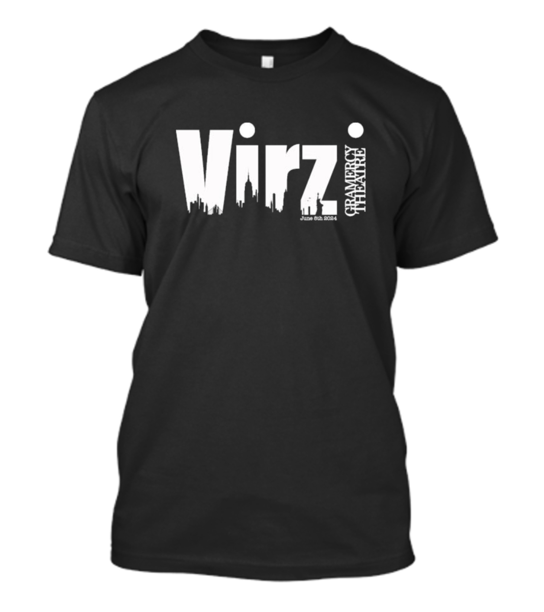 Virz June 8th 2024 Gramercy Theatre New York City Skyline T-Shirt