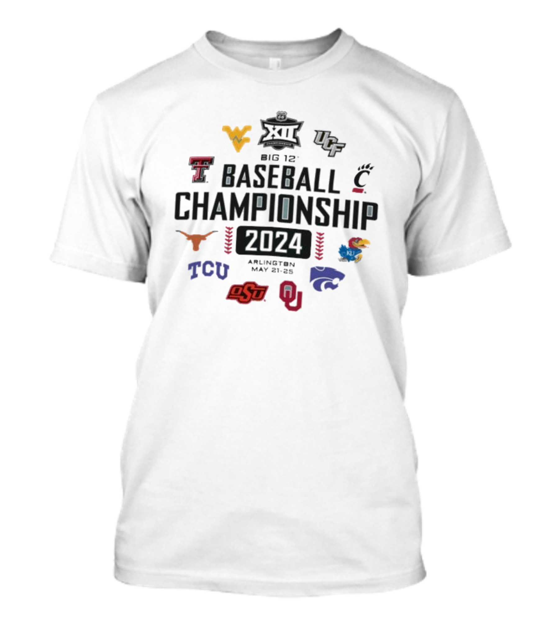 Big 12 Baseball Championship 2024 Arlington May 21-25 T-Shirt