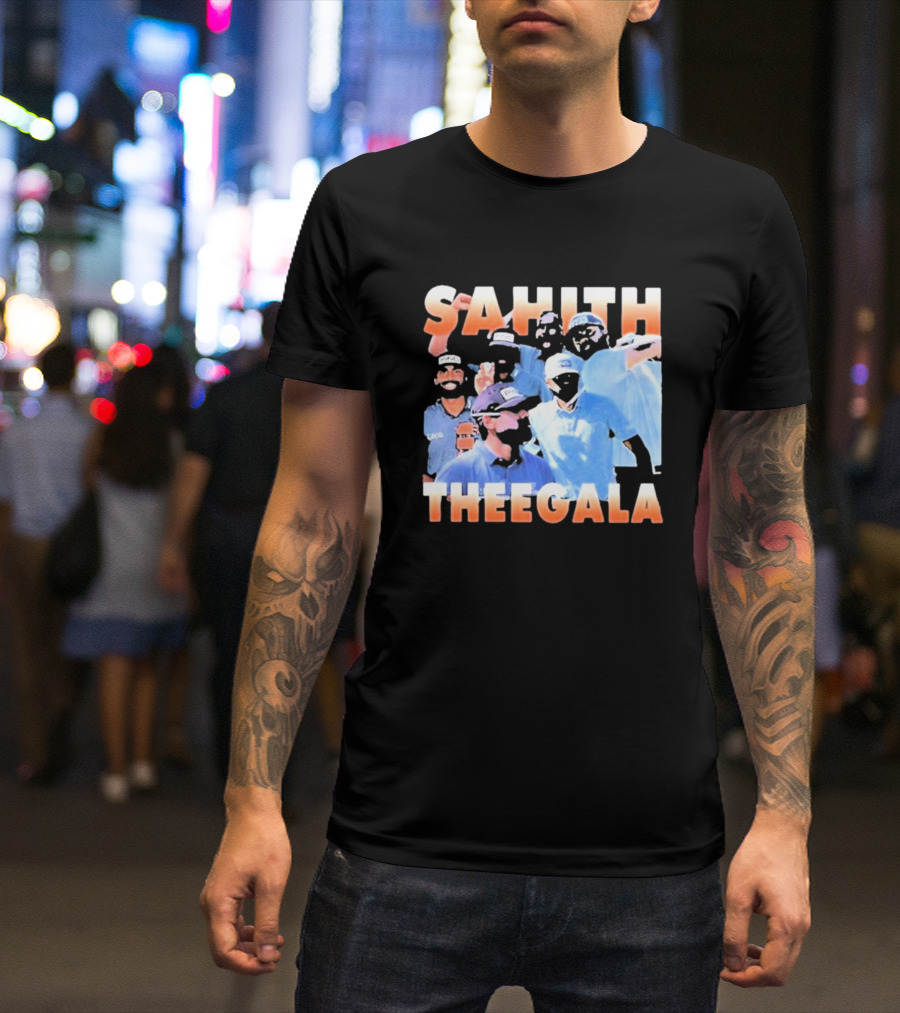 Sahith Theegala Celebratory Golf Moments T-Shirt