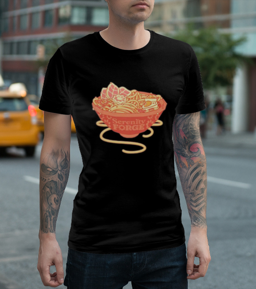 Serenity Forge Anniversary Ramen Noodles Celebration Bowl T-Shirt