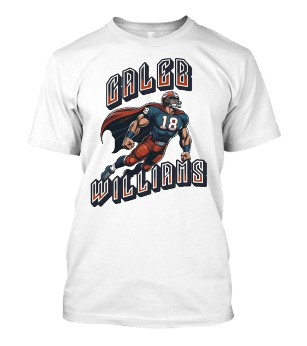 Caleb Williams Football Heroic Number 18 Superhero T-Shirt
