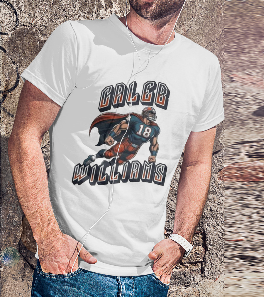Caleb Williams Football Heroic Number 18 Superhero T-Shirt