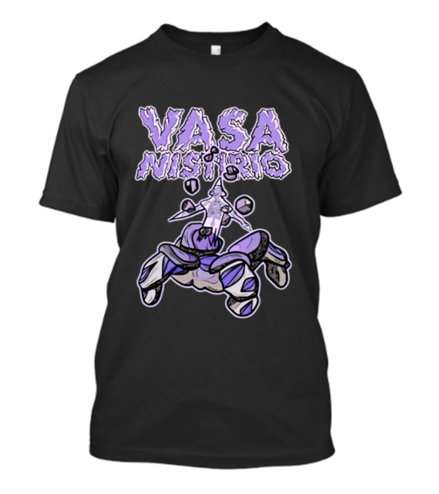 Vasa Nistirio Purple Ice Creature With Floating Crystals T-Shirt