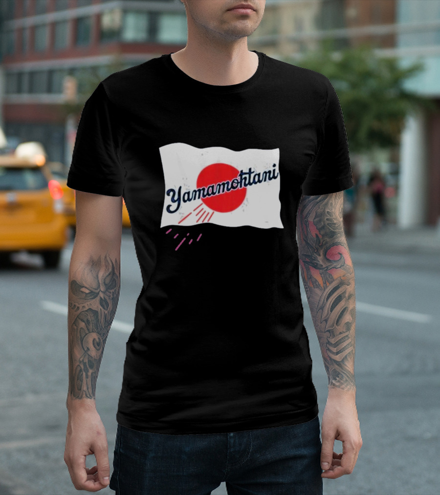 Yamamohtani Rising Sun Japanese Flag Yamamoto T-Shirt