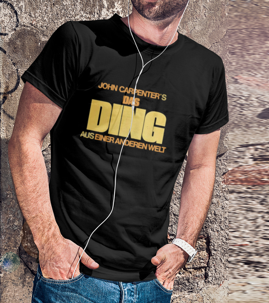 John Carpenter's Das Ding Aus Einer Anderen Welt Classic Horror Movie Title Text T-Shirt