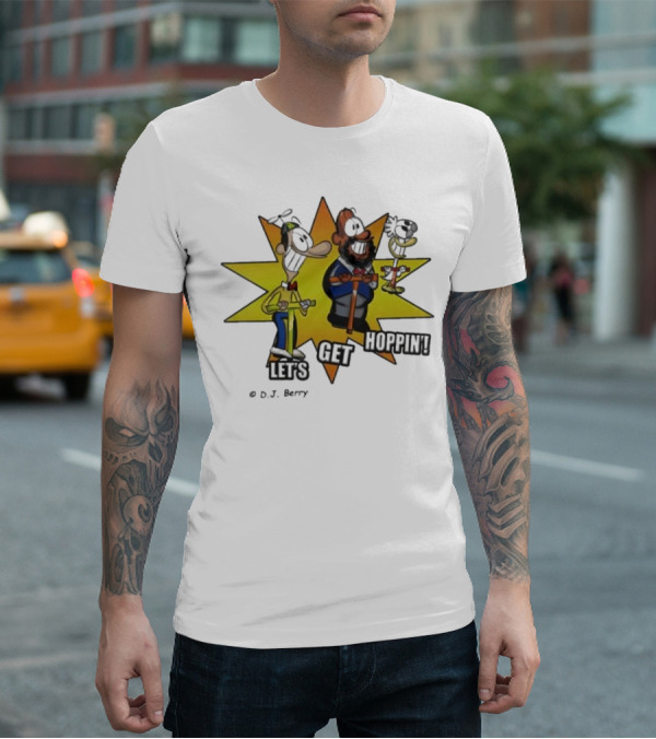 Let's Get Hoppin D.J. Berry Comic Burst T-Shirt
