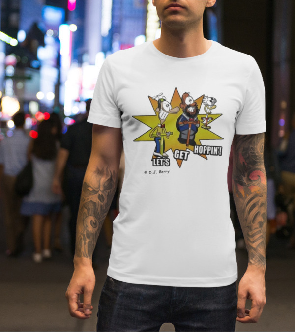 Let's Get Hoppin D.J. Berry Comic Burst T-Shirt