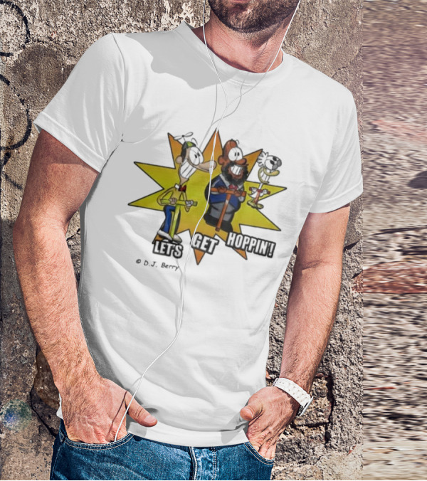 Let's Get Hoppin D.J. Berry Comic Burst T-Shirt