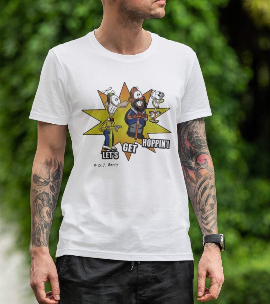 Let's Get Hoppin D.J. Berry Comic Burst T-Shirt