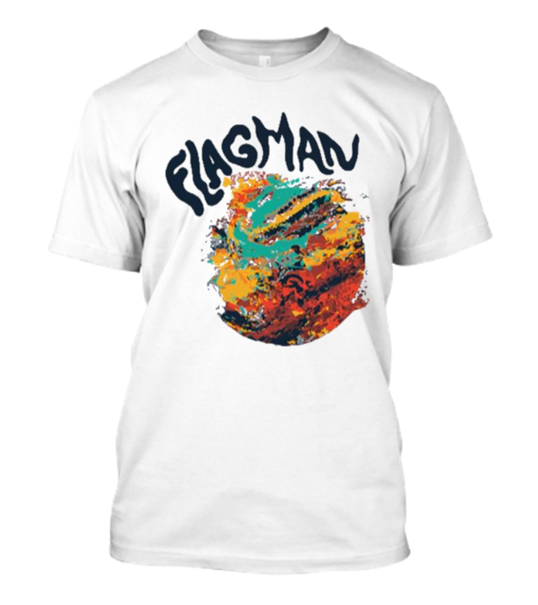 FLAGMAN Swirl Vibrant Earth Hues T-Shirt