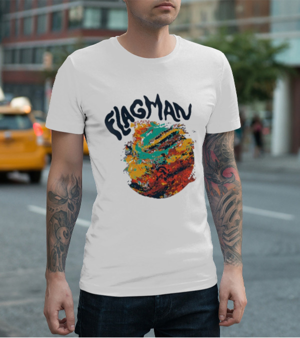 FLAGMAN Swirl Vibrant Earth Hues T-Shirt