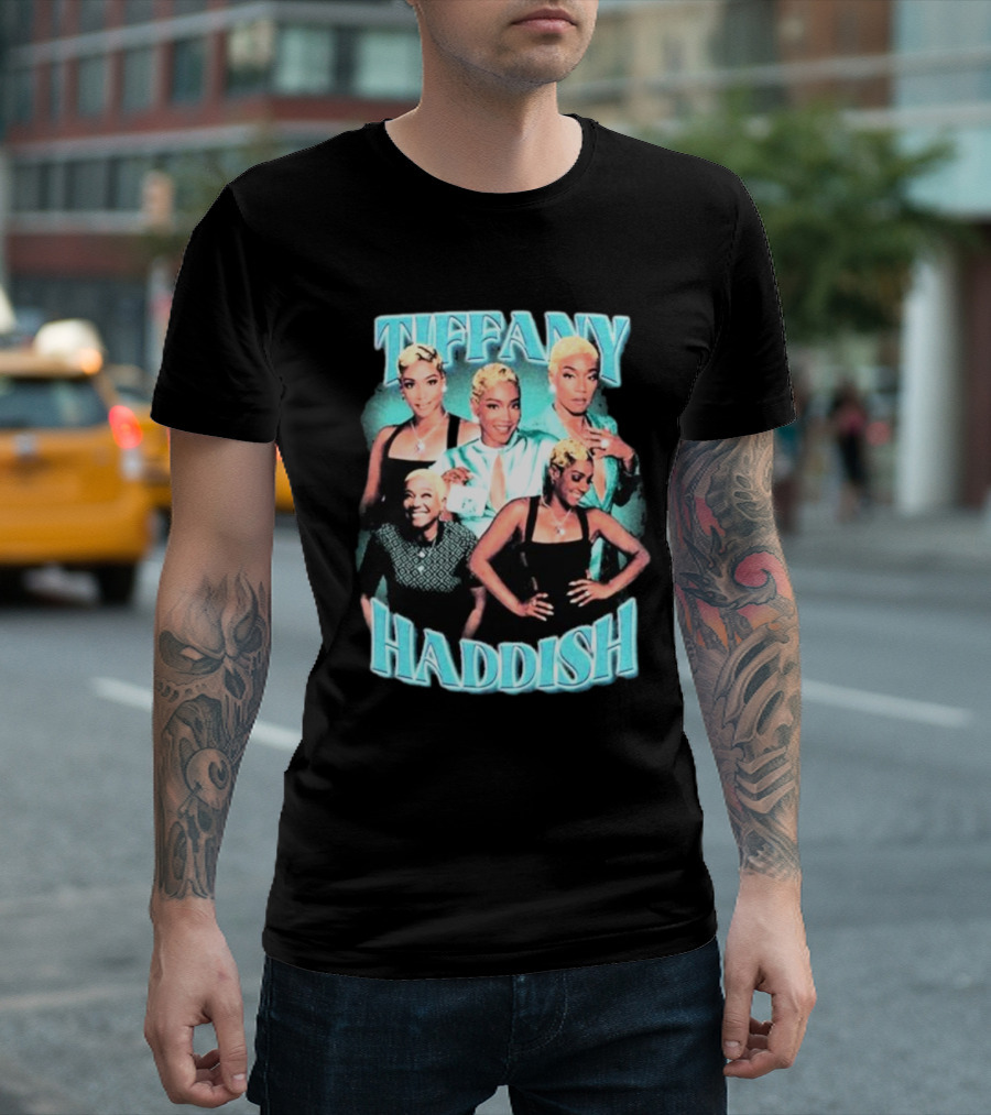 Tiffany Haddish Retro Glam Montage T-Shirt