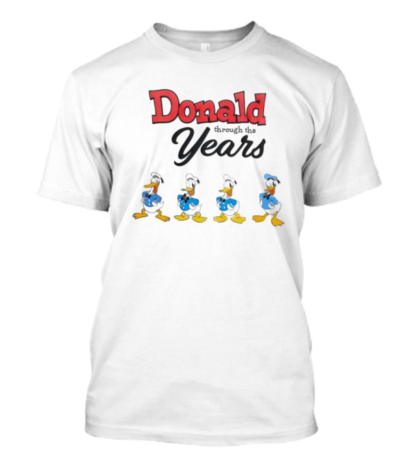 Donald Duck Through The Years Evolution Stages T-Shirt