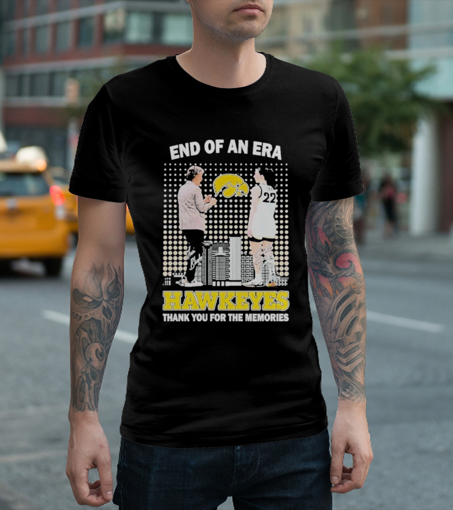 End of an Era Lisa Bluder Hawkeyes Thank You for the Memories Basketball T-Shirt