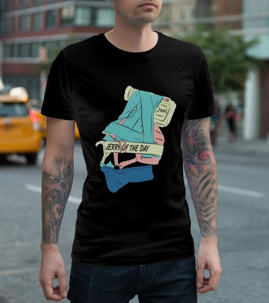 Jerry Of The Day VHS Straps Multicolor Gear T-Shirt