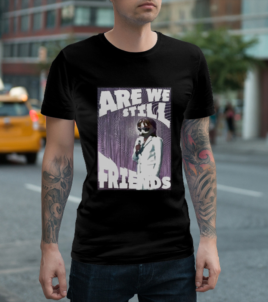 Are We Still Friends Retro Microphone T-Shirt