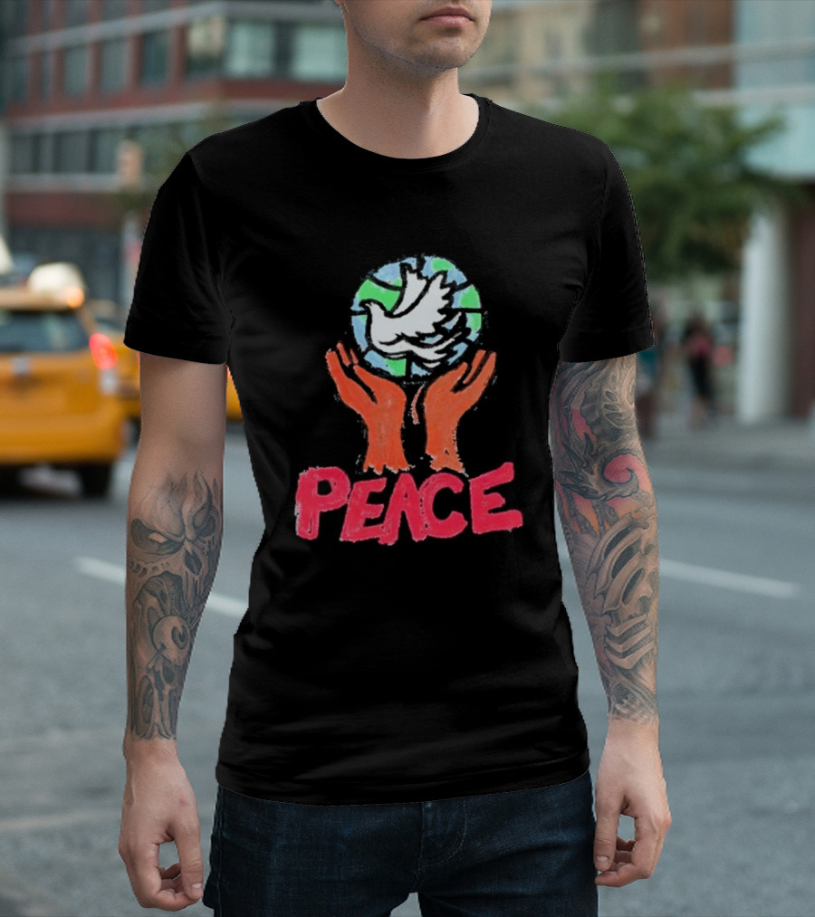 Anthony Edwards Foot Locker Just Don World Peace Dove Hands Peace T-Shirt