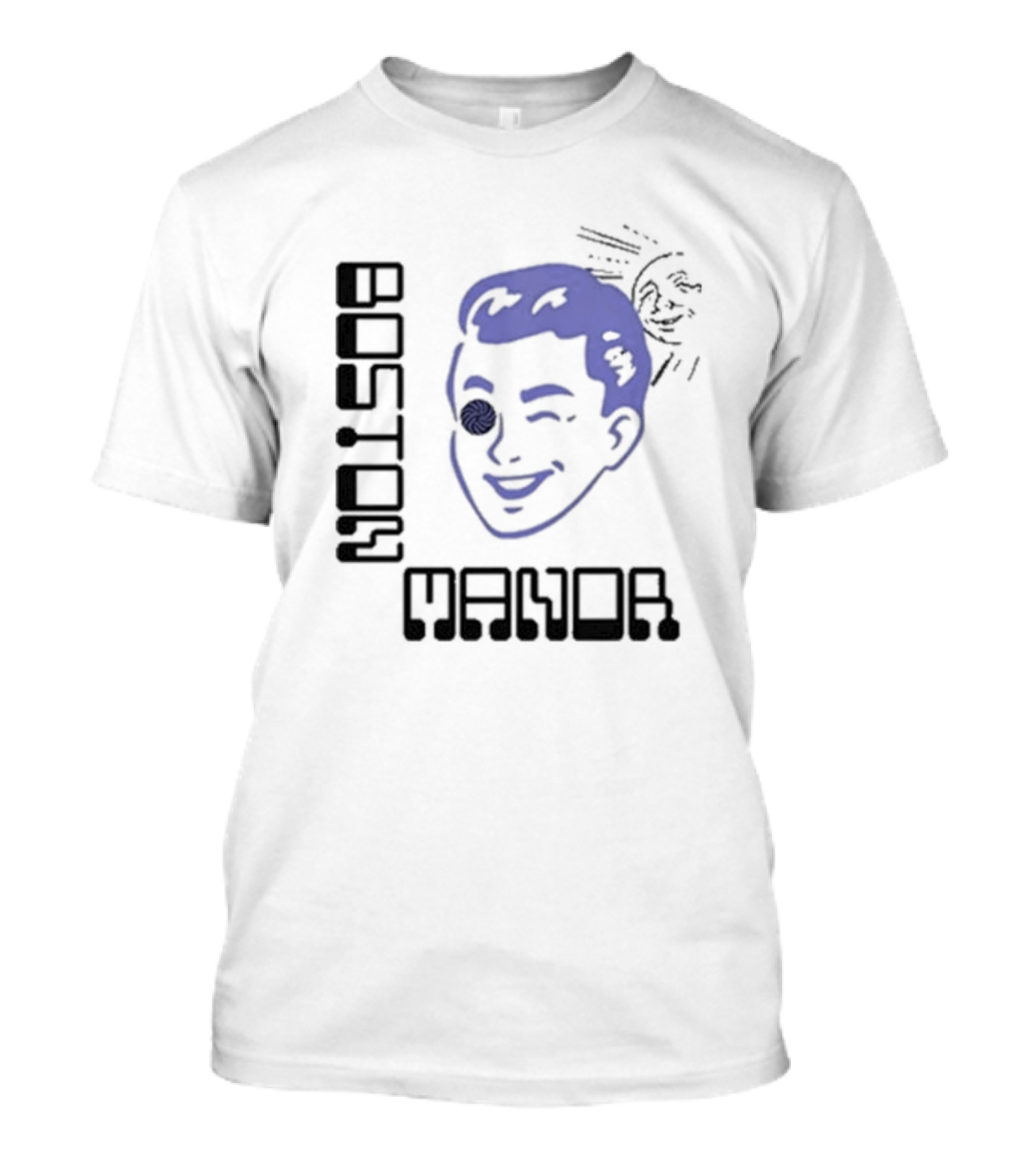 Boston Manor Sundiver Winking Face With Sunburst Detail T-Shirt