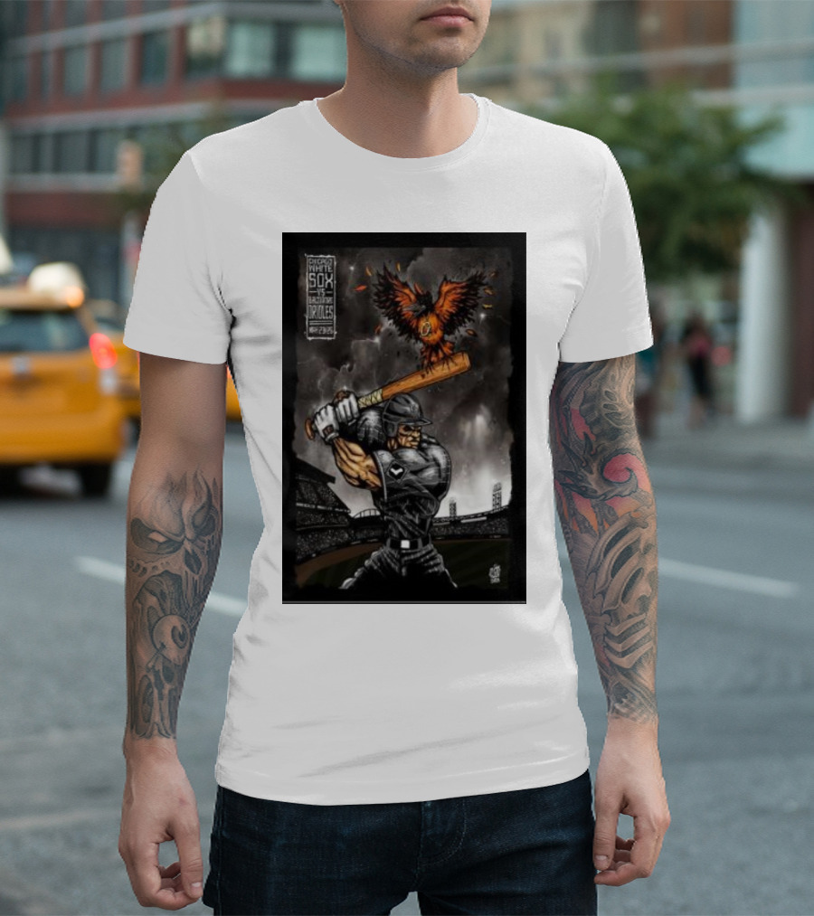 Chicago White Sox vs Baltimore Orioles May 23-26 2024 Guaranteed Rate Field Baseball Showdown T-Shirt