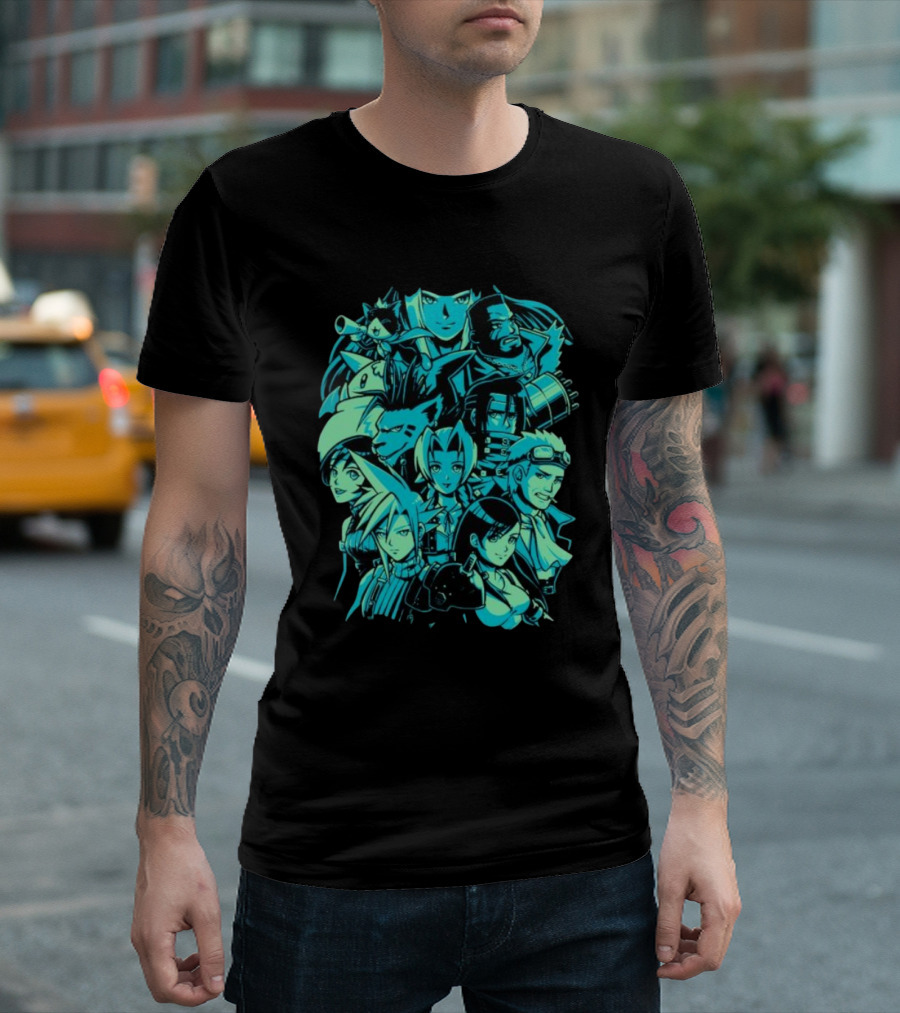 Fantasy Adventure Characters Pixeleyebat Final Quest Icons T-Shirt