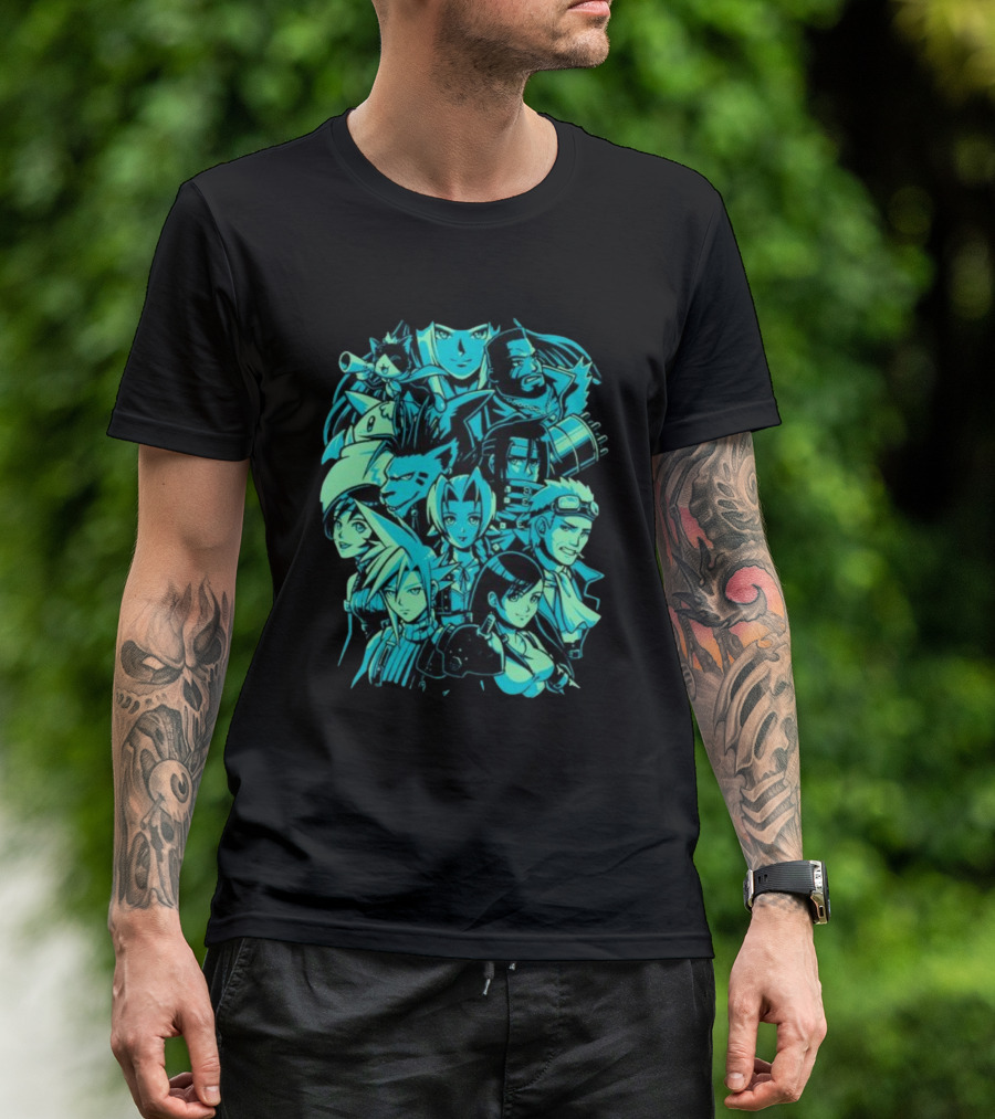 Fantasy Adventure Characters Pixeleyebat Final Quest Icons T-Shirt