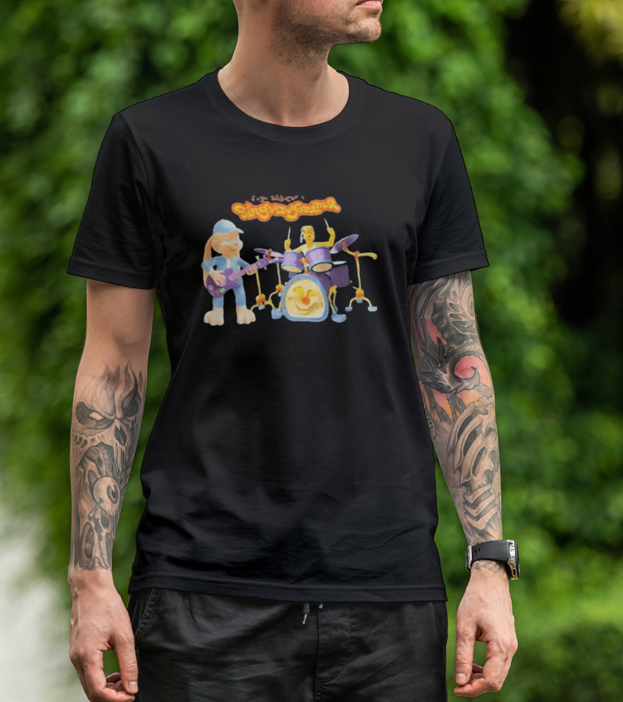 Faye Webster Singsongorama Cartoon Band Performance With Guitar And Drums T-Shirt