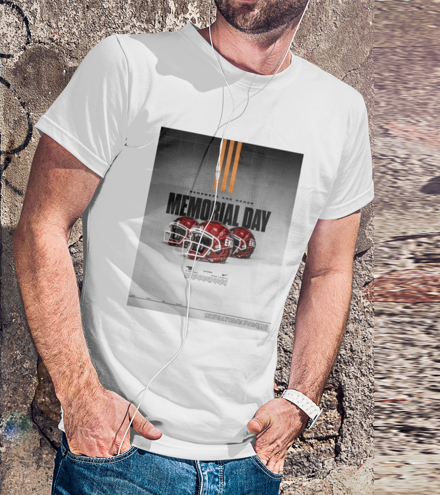 Remember And Honor Memorial Day EKU Football Helmets T-Shirt