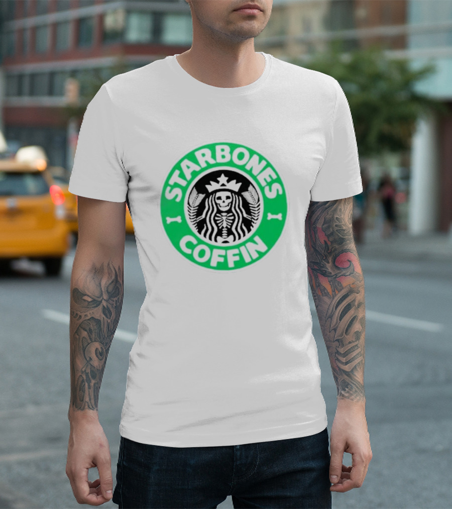 Starbones Coffin Skeleton Emblem T-Shirt