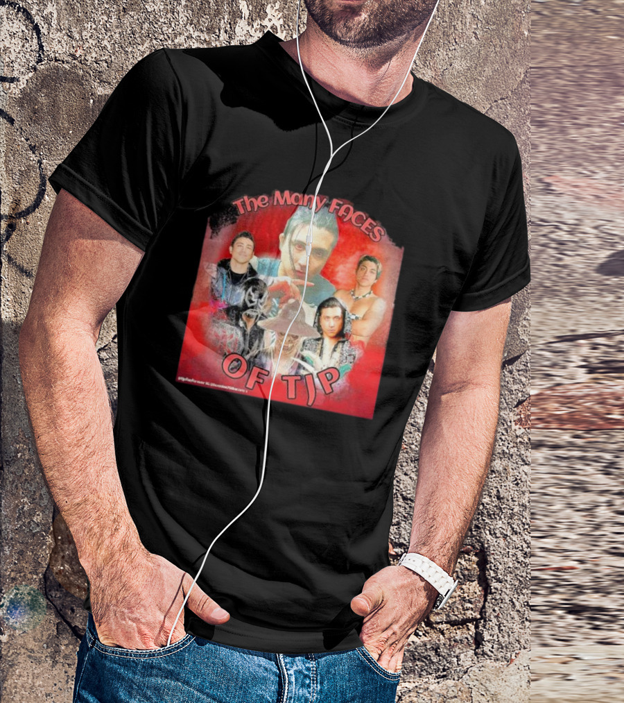 The Many Faces Of TJP Wrestler Transformations And Characters T-Shirt