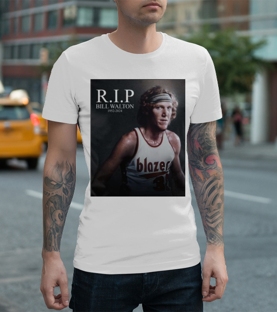 R.I.P Bill Walton 1952-2024 Blazer Legend NBA Hall Of Fame T-Shirt