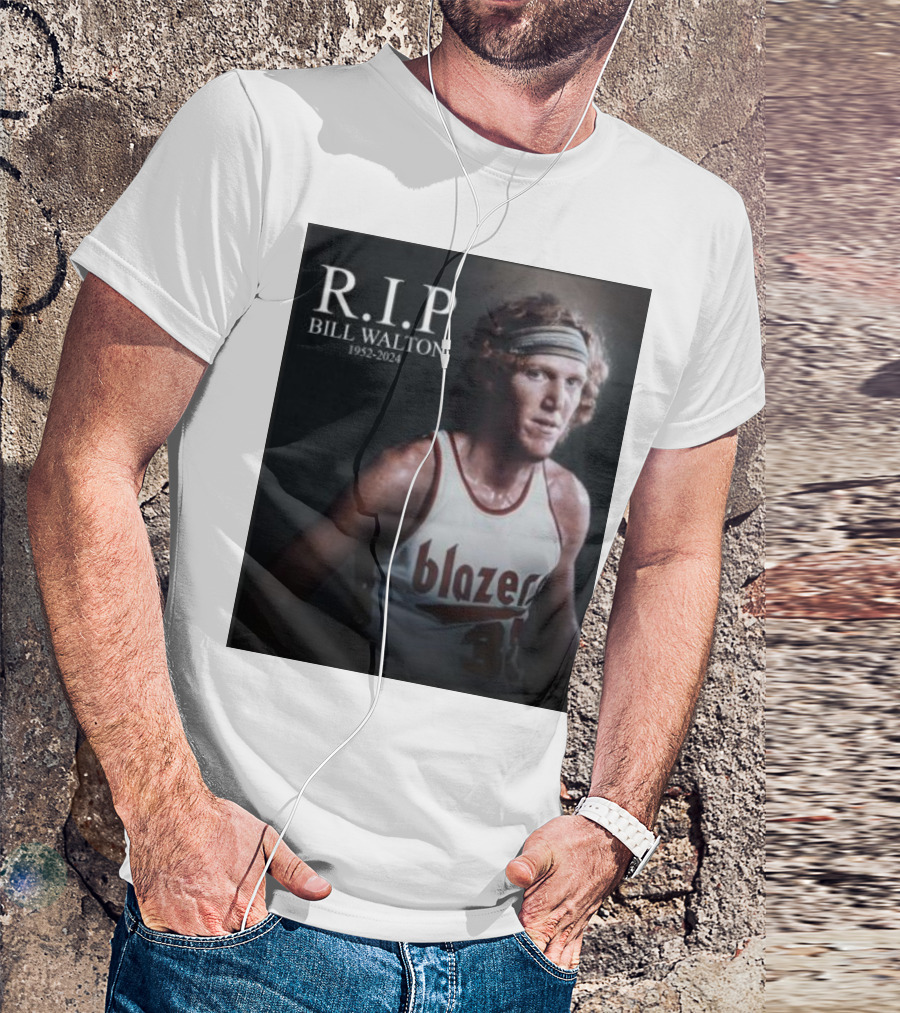 R.I.P Bill Walton 1952-2024 Blazer Legend NBA Hall Of Fame T-Shirt