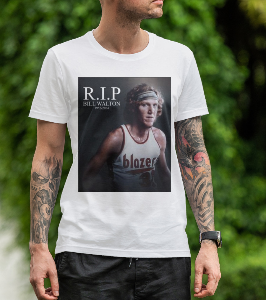 R.I.P Bill Walton 1952-2024 Blazer Legend NBA Hall Of Fame T-Shirt