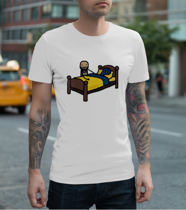 Derrick Night Night NBA Paint Sleepy Bedtime Cartoon T-Shirt
