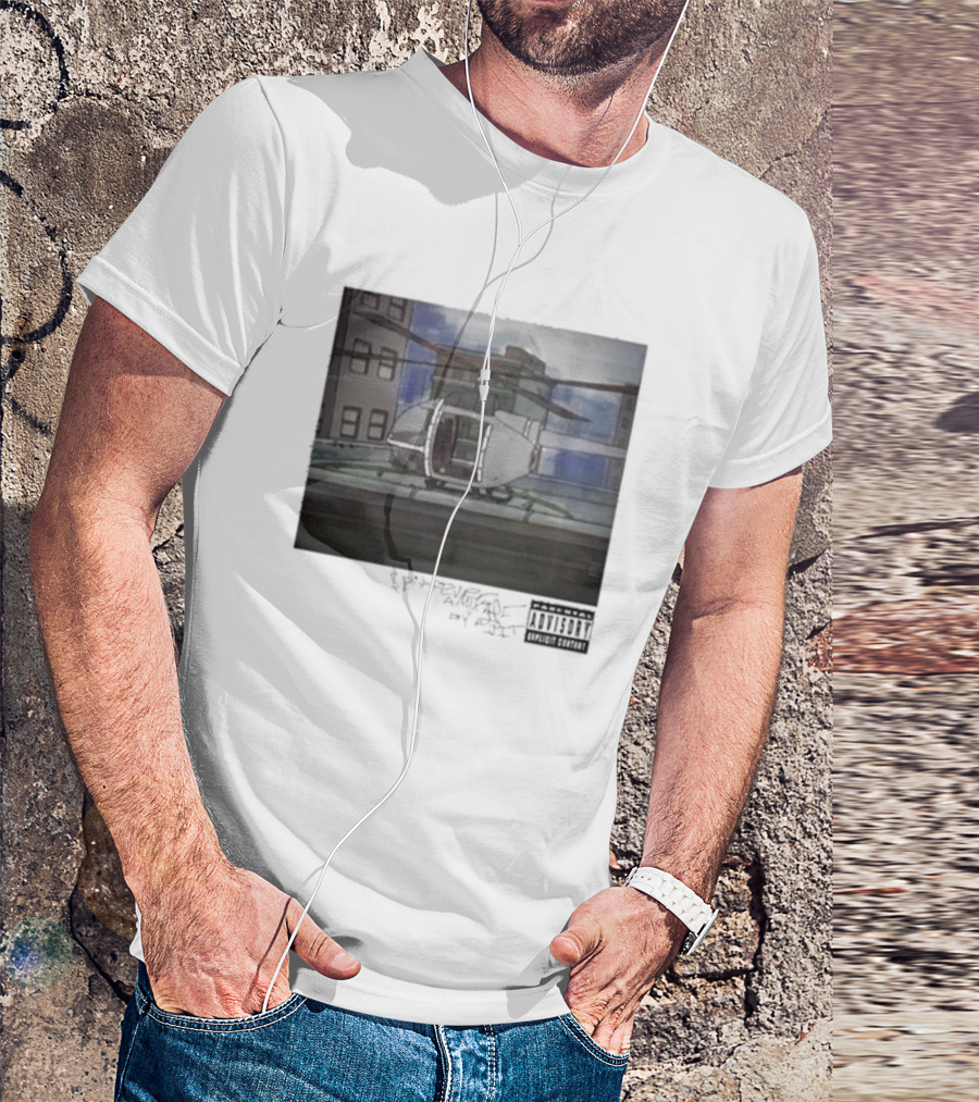 DJ Spits Gkmc Spit F3v3r Helicopter Explicit Content T-Shirt