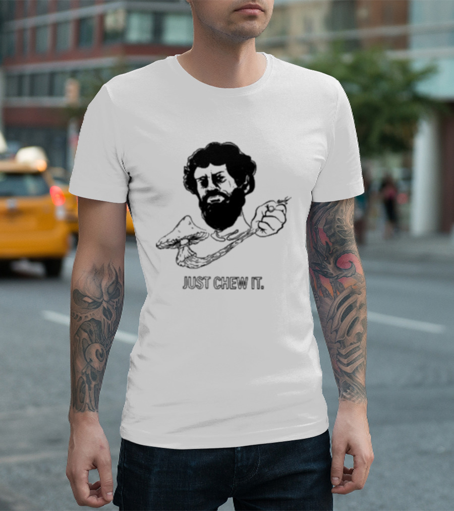 Dmtworld Just Chew It Psychedelic Mushroom Concept T-Shirt