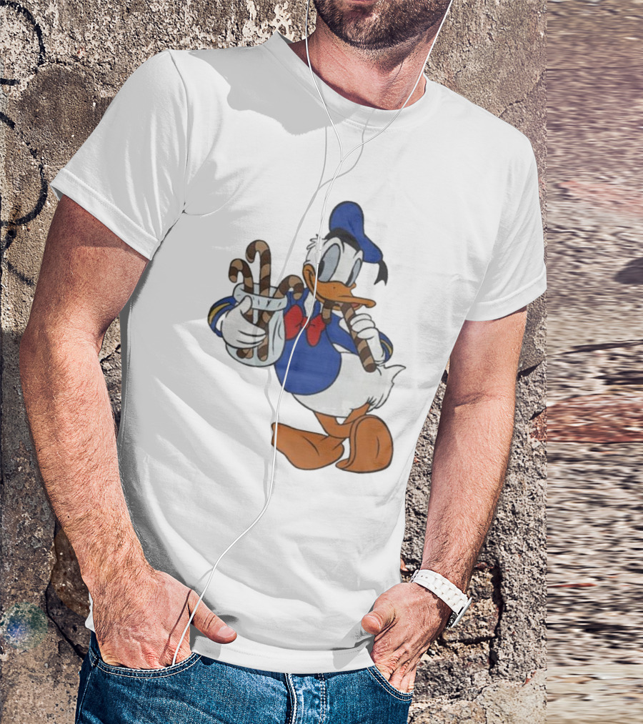 Donald Duck Festive Candy Canes T-Shirt